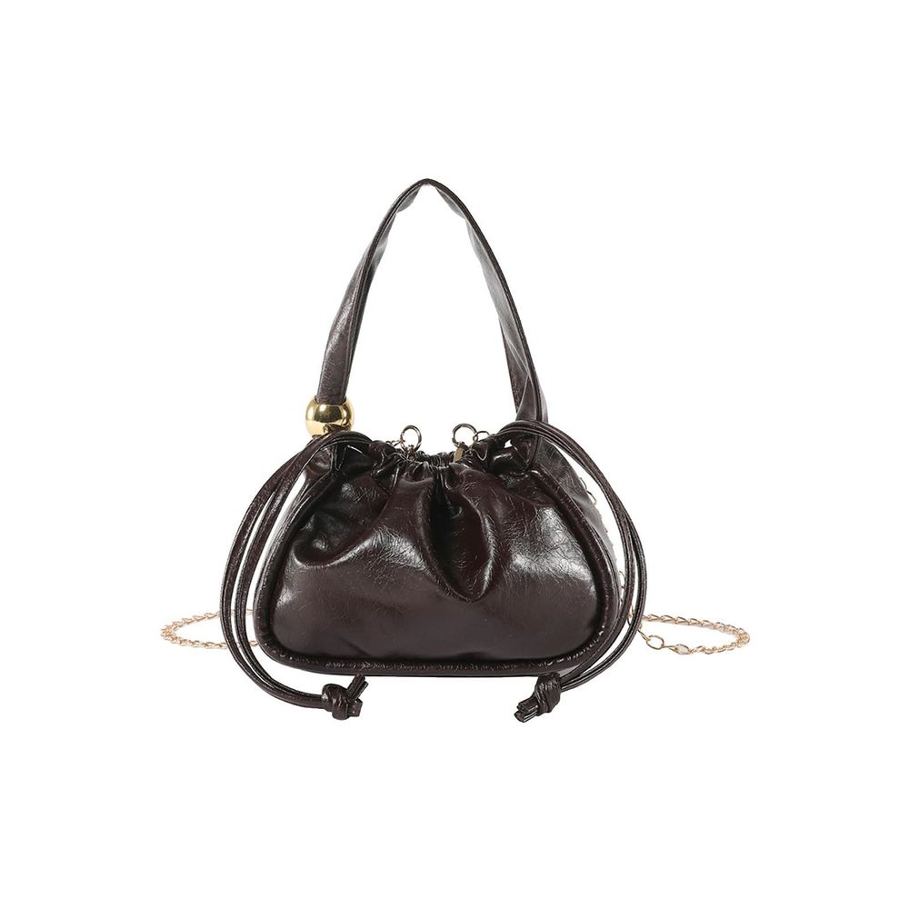 Modern Glossy Patent Textured Bag Shiny Strap Satchel Evening Bag Style Top